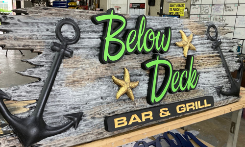 CNC Sign Sample